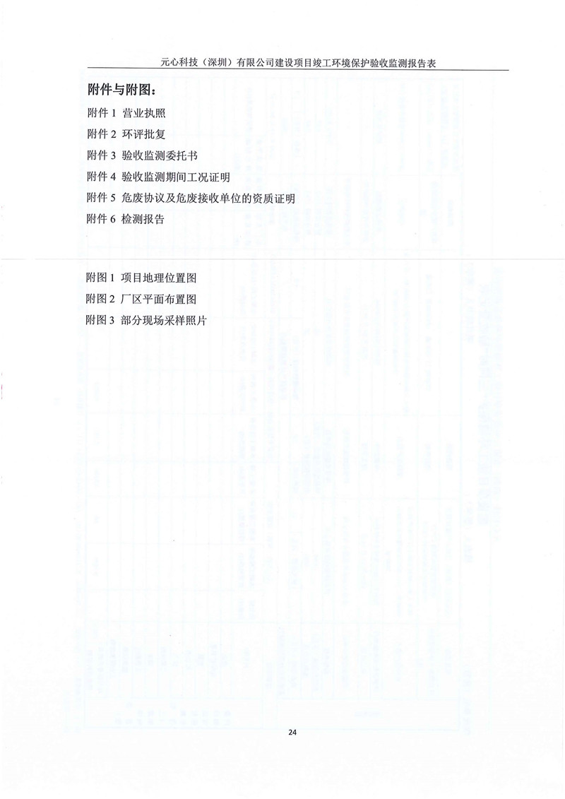 元心科技(深圳)有限公司竣工驗收報告表(圖28) 元心科技(深圳)有限公司竣工驗收報告表(圖28)
